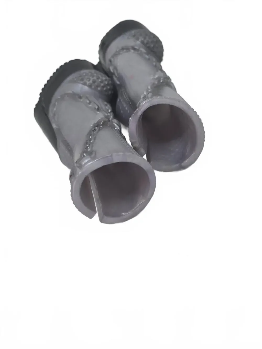 LOL Surprise OMG Melrose Doll Replacement Shoes Silver Metallic Platform Boots